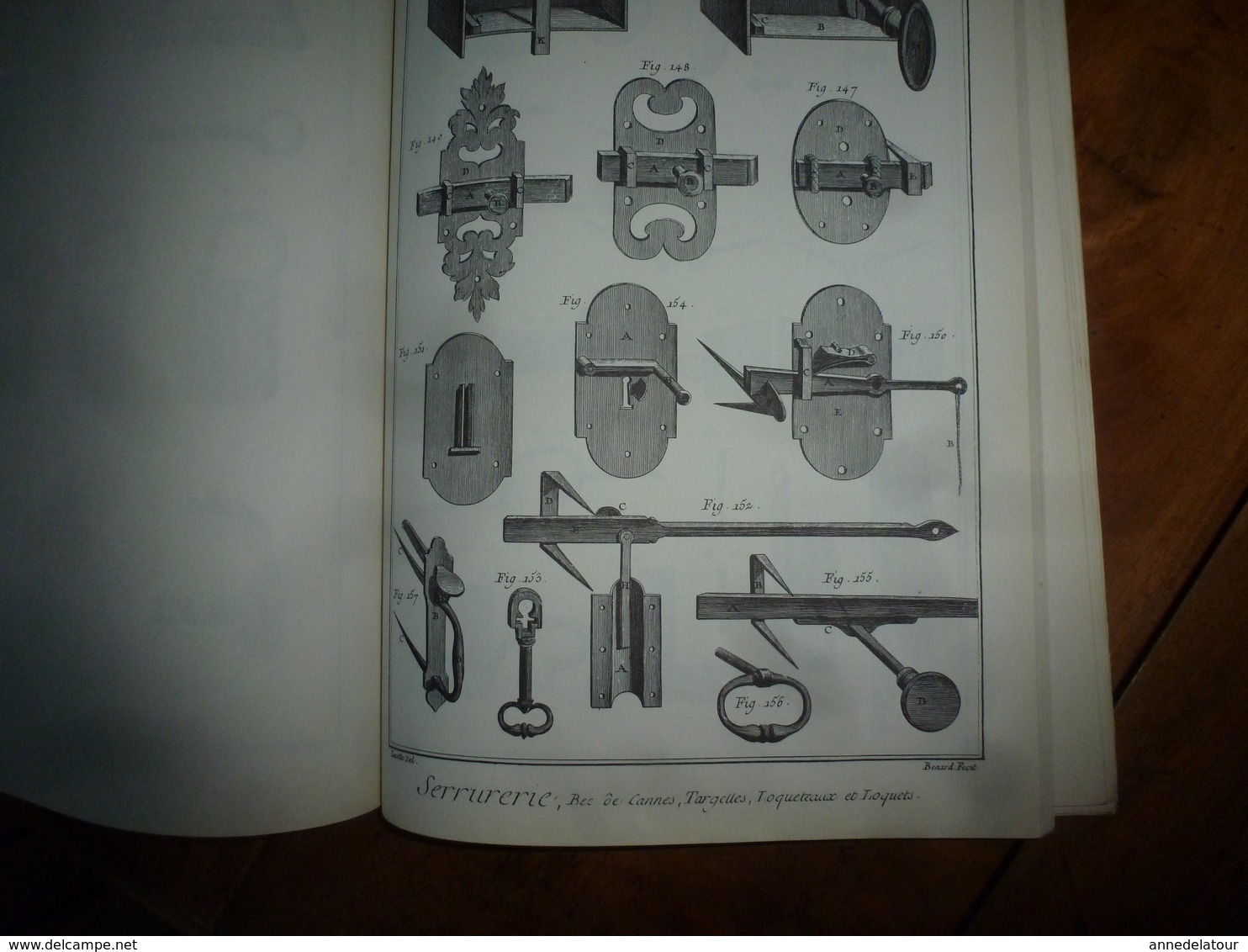 L'ENCYCLOPEDIE Diderot et d'Alembert - Recueil de Planches sur la Ferronnerie , la Serrurerie;  etc (édition 1986)