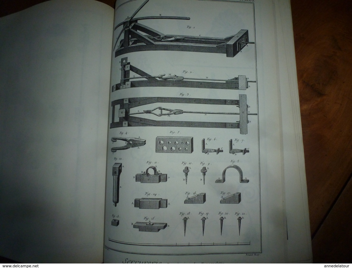 L'ENCYCLOPEDIE Diderot et d'Alembert - Recueil de Planches sur la Ferronnerie , la Serrurerie;  etc (édition 1986)