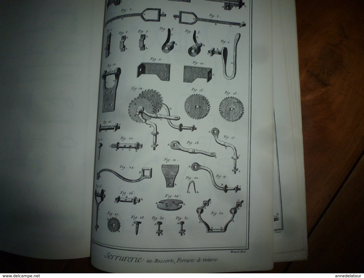 L'ENCYCLOPEDIE Diderot et d'Alembert - Recueil de Planches sur la Ferronnerie , la Serrurerie;  etc (édition 1986)