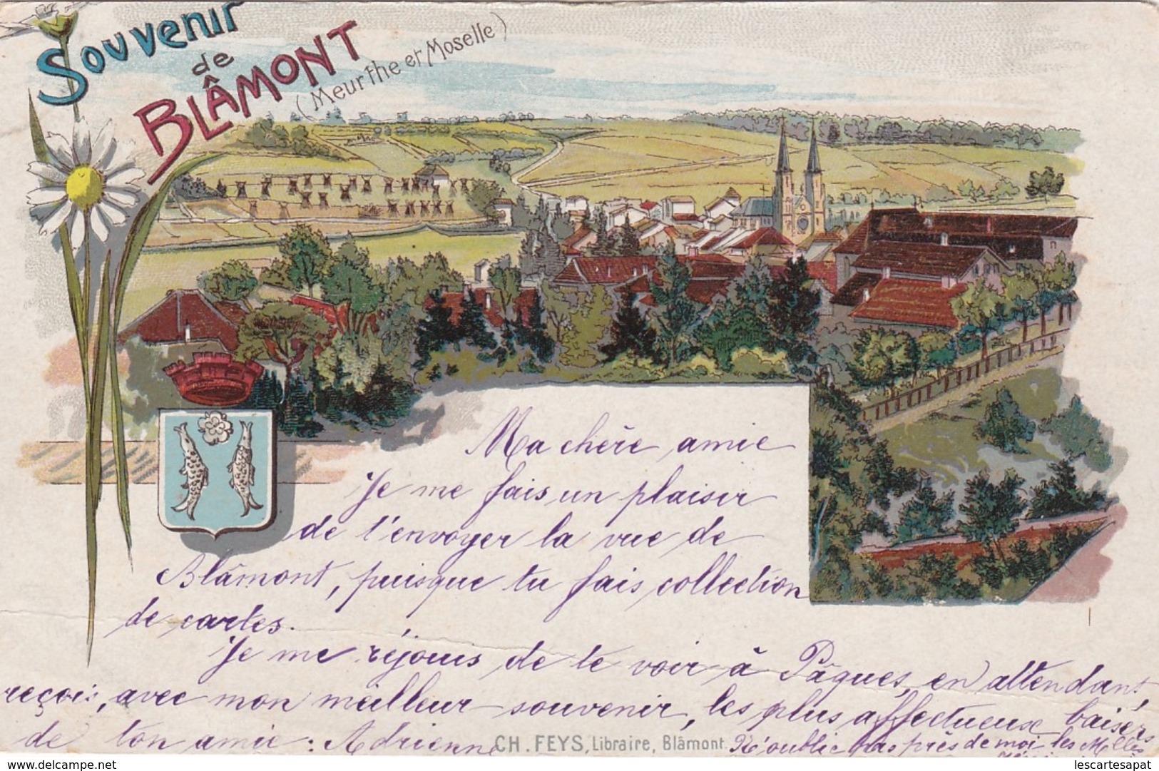 54 - BLÂMONT - Souvenir De Blâmont  Précurseur  (lot Pat 64) - Blamont