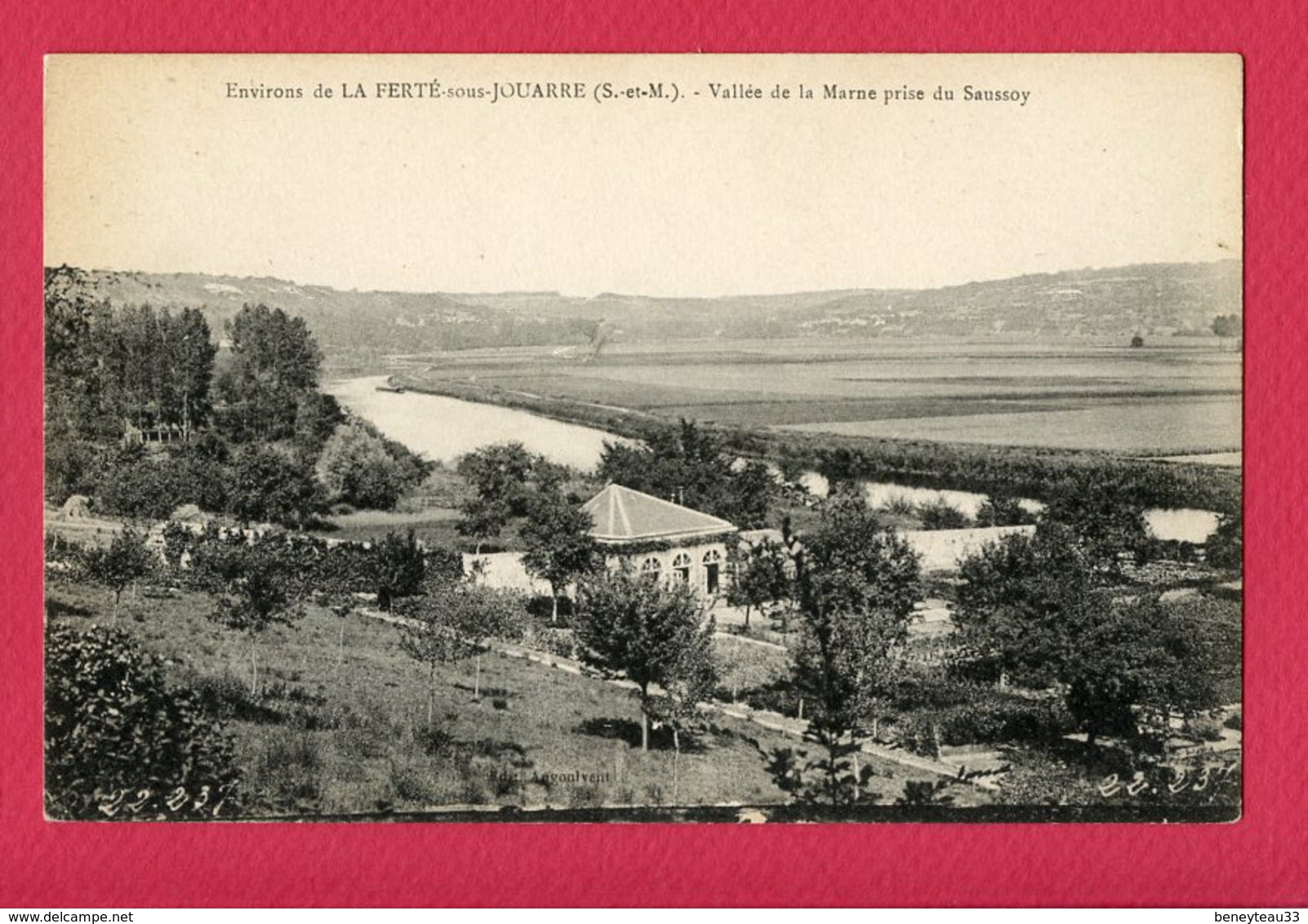 CPA (Réf: T-802) Environs De LA FERTÉ-sous-JOUARRE (77 SEINE-et-MARNE) Vallée De La Marne Prise Du Saussoy - La Ferte Sous Jouarre