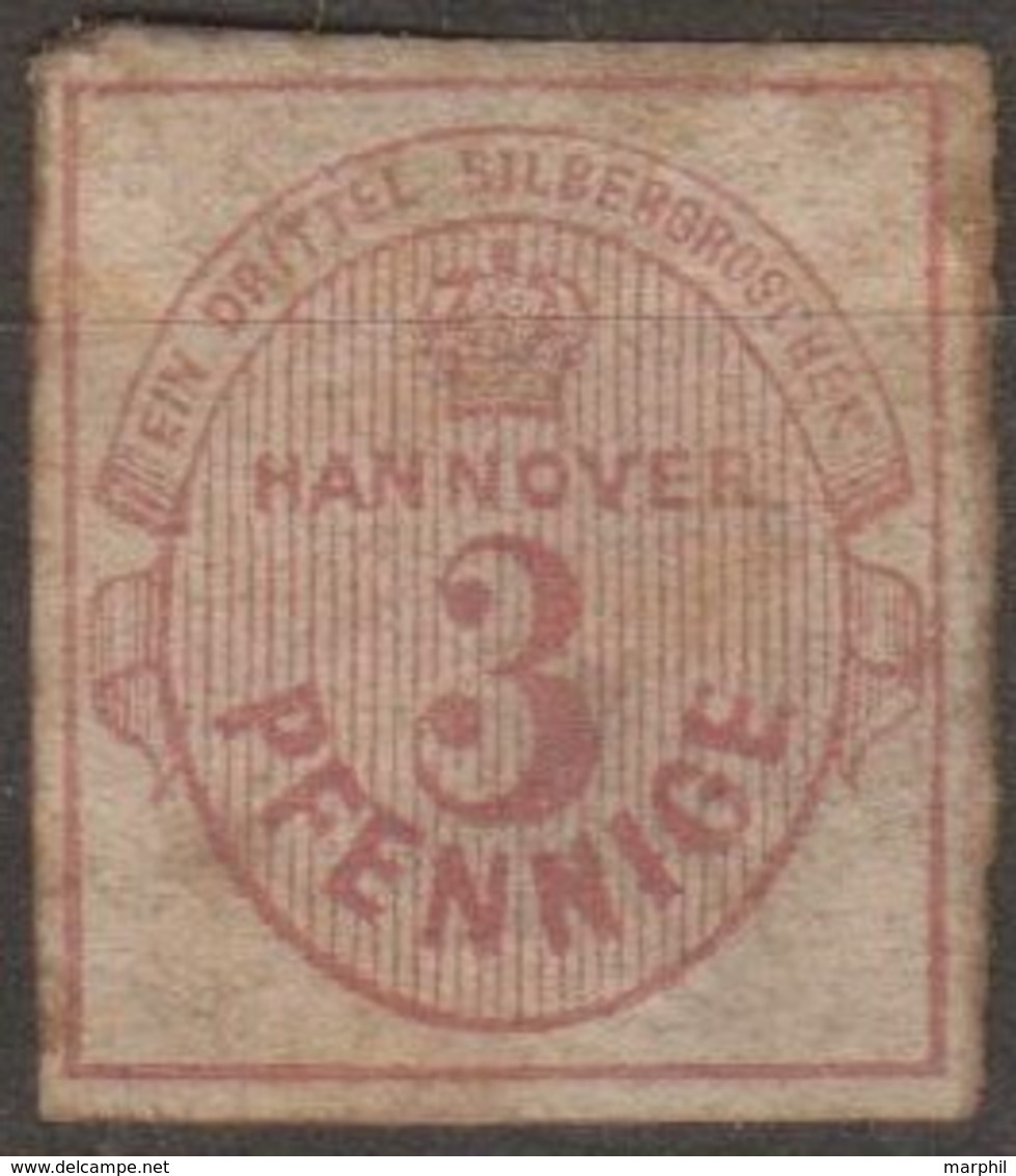 Germania States Hannover 1853 MiN°6 3Pf (*) No Gum Vedere Scansione - Hanover