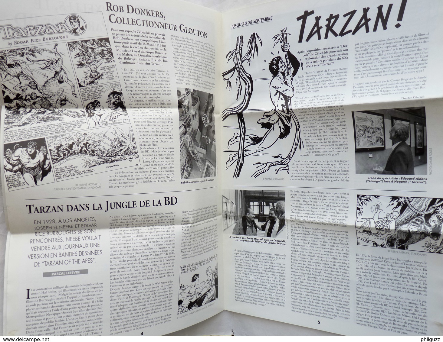 Bulletin D'information PREAM-BULLE 31 Centre Belge De La Bande Dessinée 1997 Couv BOSSCHAERT TARZAN TIMOUR GREG - Objets Publicitaires