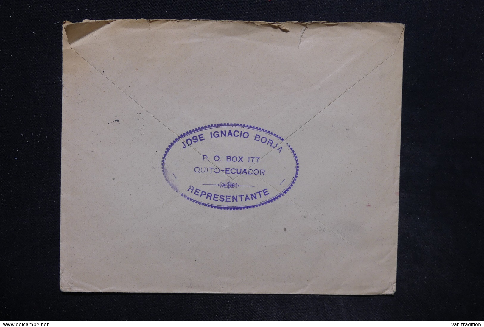 EQUATEUR - Enveloppe Commerciale De Quito Pour Paris En 1938 , Affranchissement Plaisant - L 26002 - Equateur