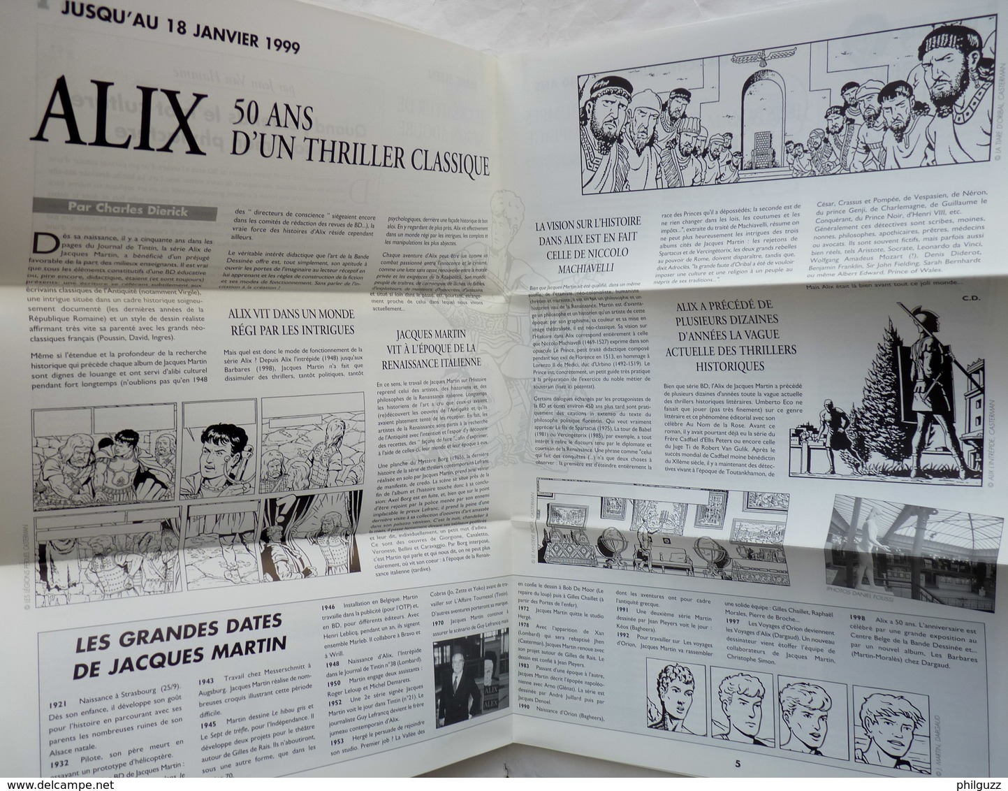 Bulletin D'information PREAM-BULLE 36 Centre Belge De La Bande Dessinée 1998 Couv FERRY - SLEEN ALIX MARTIN - Advertisement