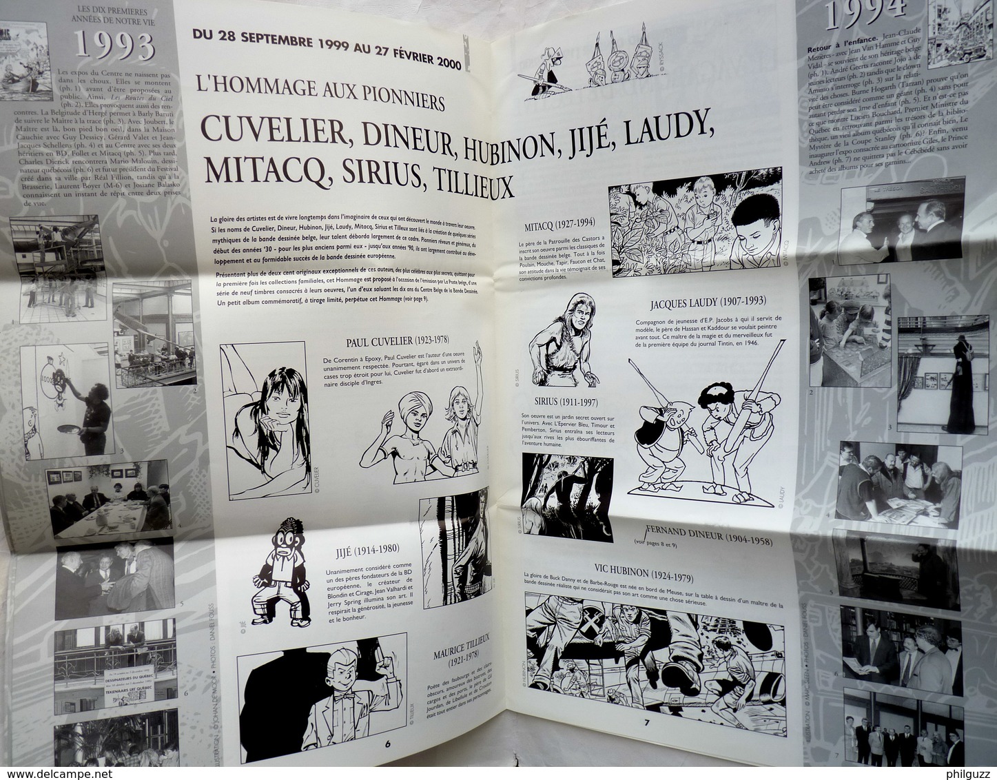 Bulletin D'information PREAM-BULLE 39 Centre Belge De La Bande Dessinée 1999 Couv HERGE - BONK JIJE CUVELIER TILLIEUX - Objets Publicitaires