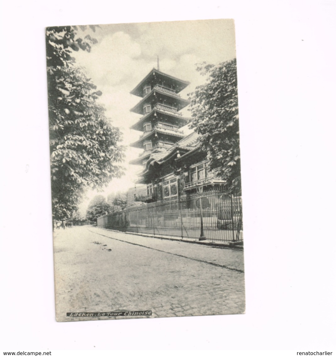 Laeken.La Tour Chinoise.Expédié De Laeken à Anvers. - Laeken