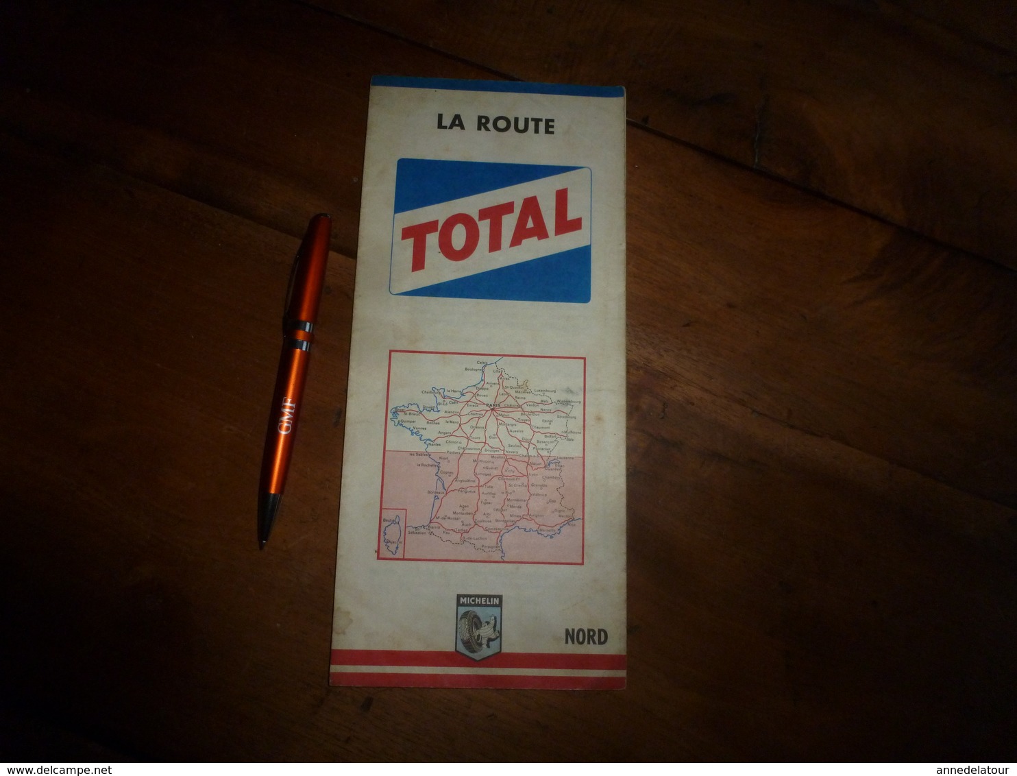 Carte Routiere Distribuée Par TOTAL ------> Région Du NORD  Avec Détail Région De Paris - Cartes Routières