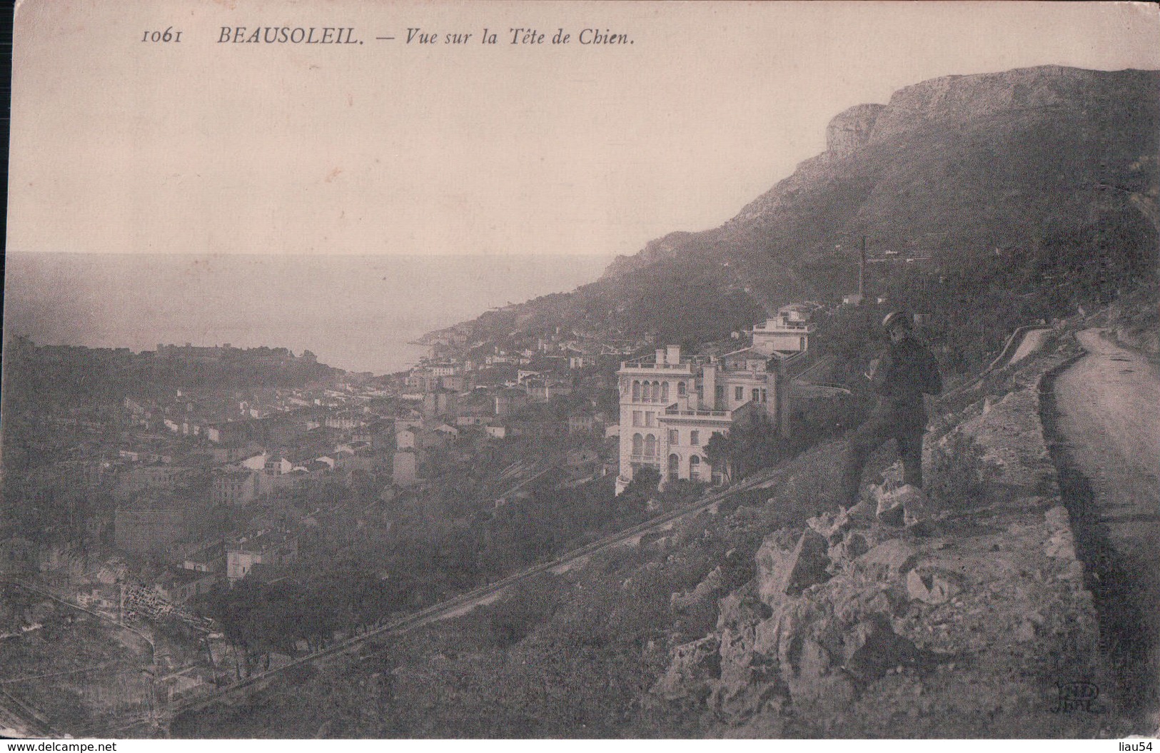 BEAUSOLEIL Vue Sur La Tête De Chien (Monté Carlo Le 28 Avril 1915) - Autres & Non Classés