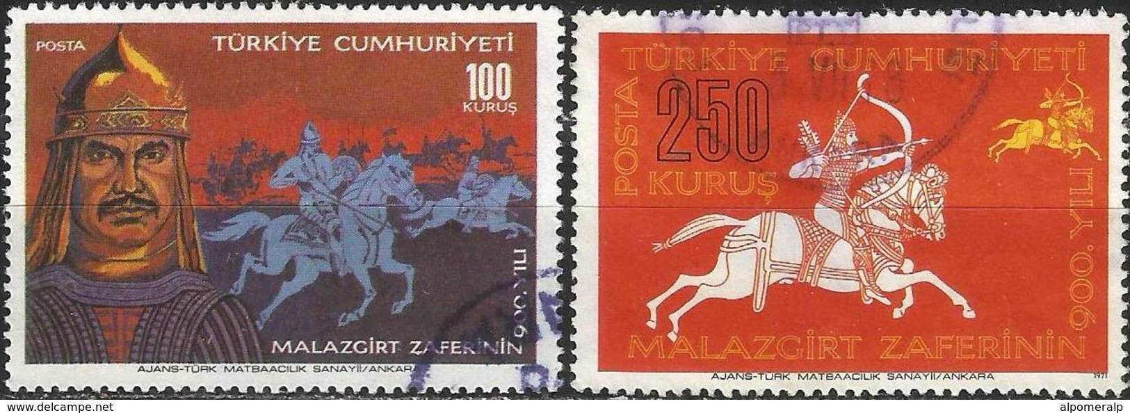 TURKEY 1971- Mi. 2232-33 O, 900th Anniversary Of The Malazgirt Victory - Used Stamps