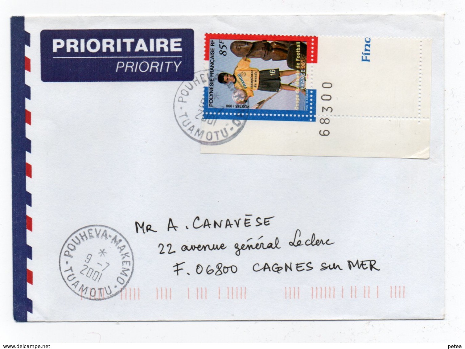 Enveloppe Avec Le N° 571  Oblitéré De  POUHEVA  MAKEMO - Lettres & Documents