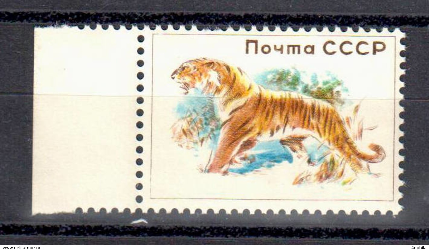 RUSSIA (USSR) 1960 Tiger - 1 Dummy Stamp - Specimen Essay Proof Trial Prueba Probedruck Test - Essais & Réimpressions