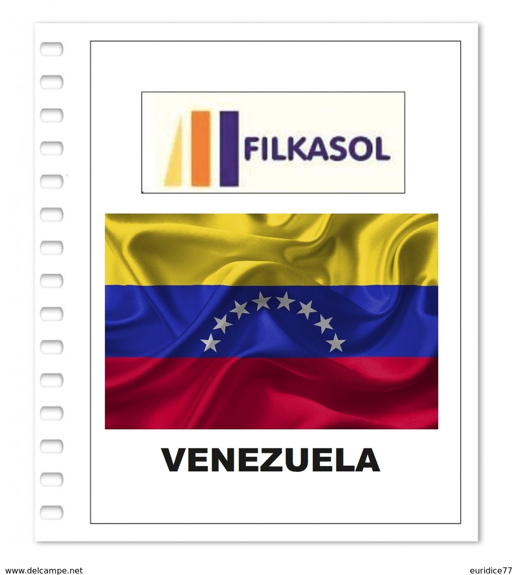 Suplemento Filkasol Venezuela 2012-18 - Ilustrado Para Album 15 Anillas - Pre-Impresas
