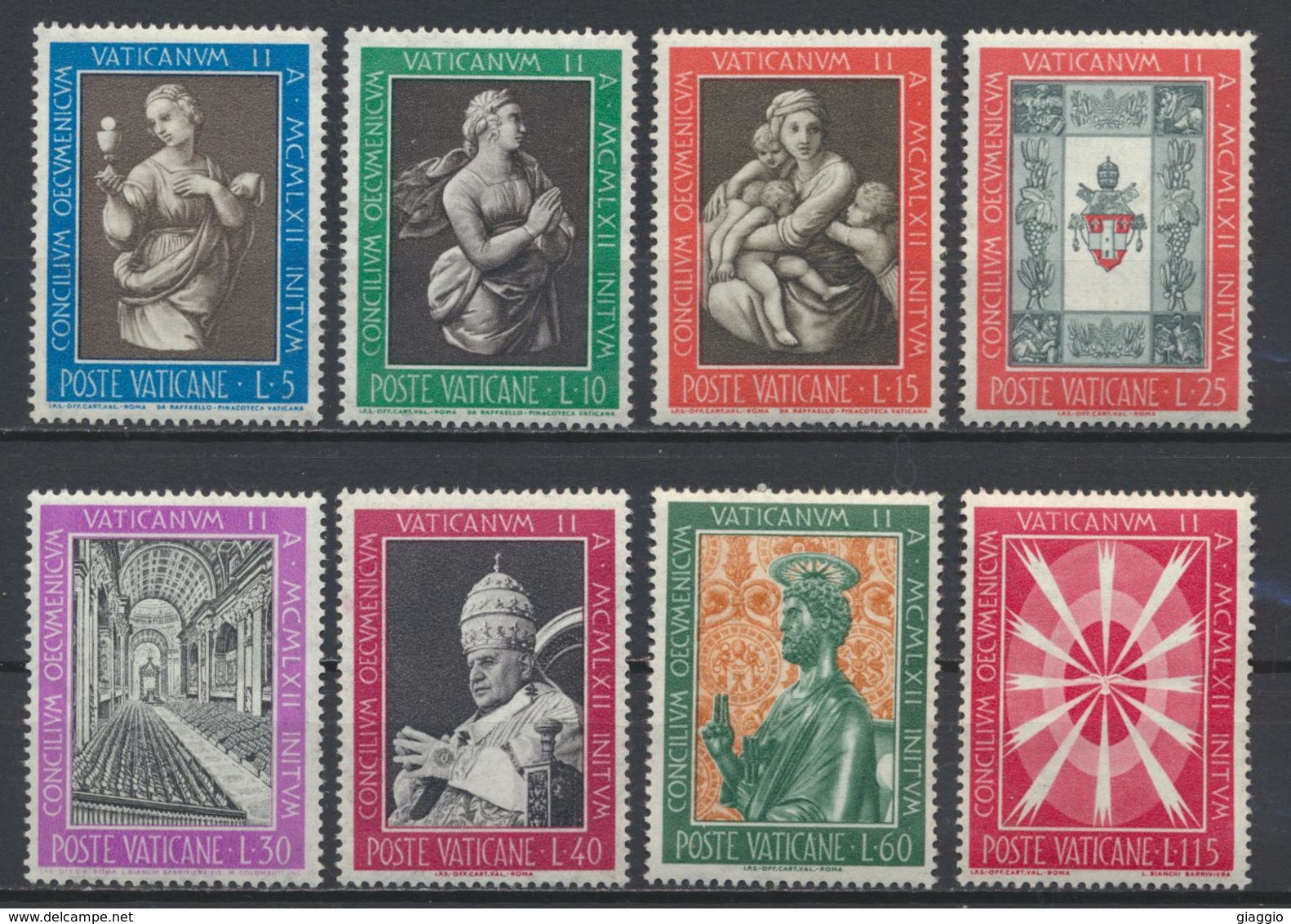 °°° VATICANO - Y&T N°363/70 - 1962 MNH °°° - Nuovi