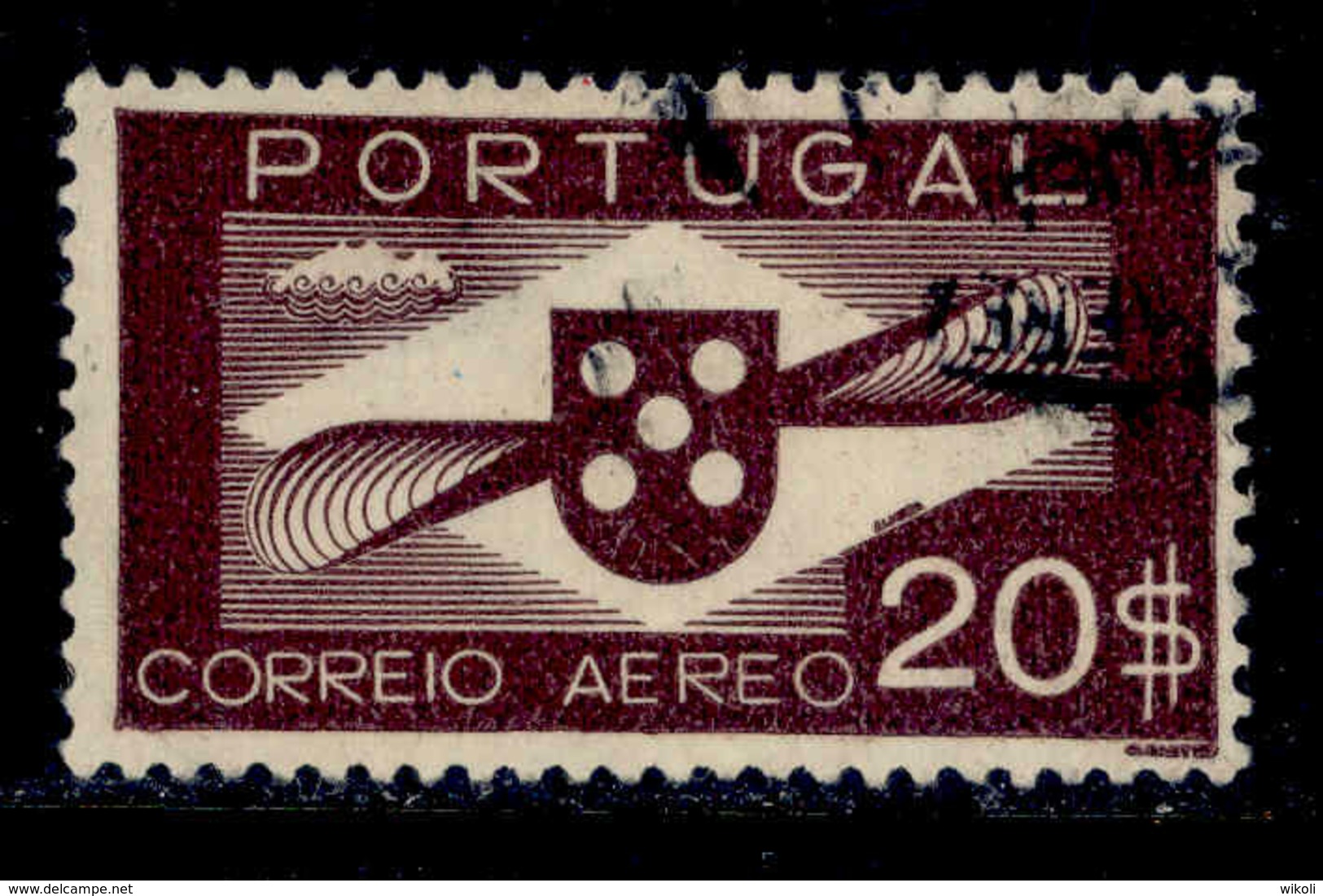 ! ! Portugal - 1936 Air Mail 20$00 - Af. CA 09 - Used - Used Stamps