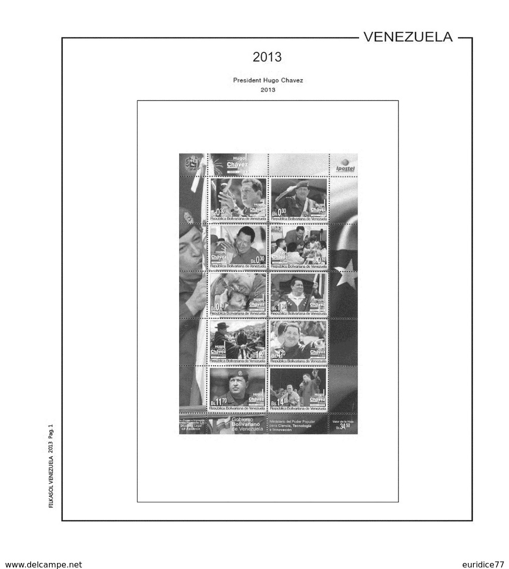 Suplemento Filkasol Venezuela 2012-18 + Filoestuches HAWID Transparentes - Pre-Impresas