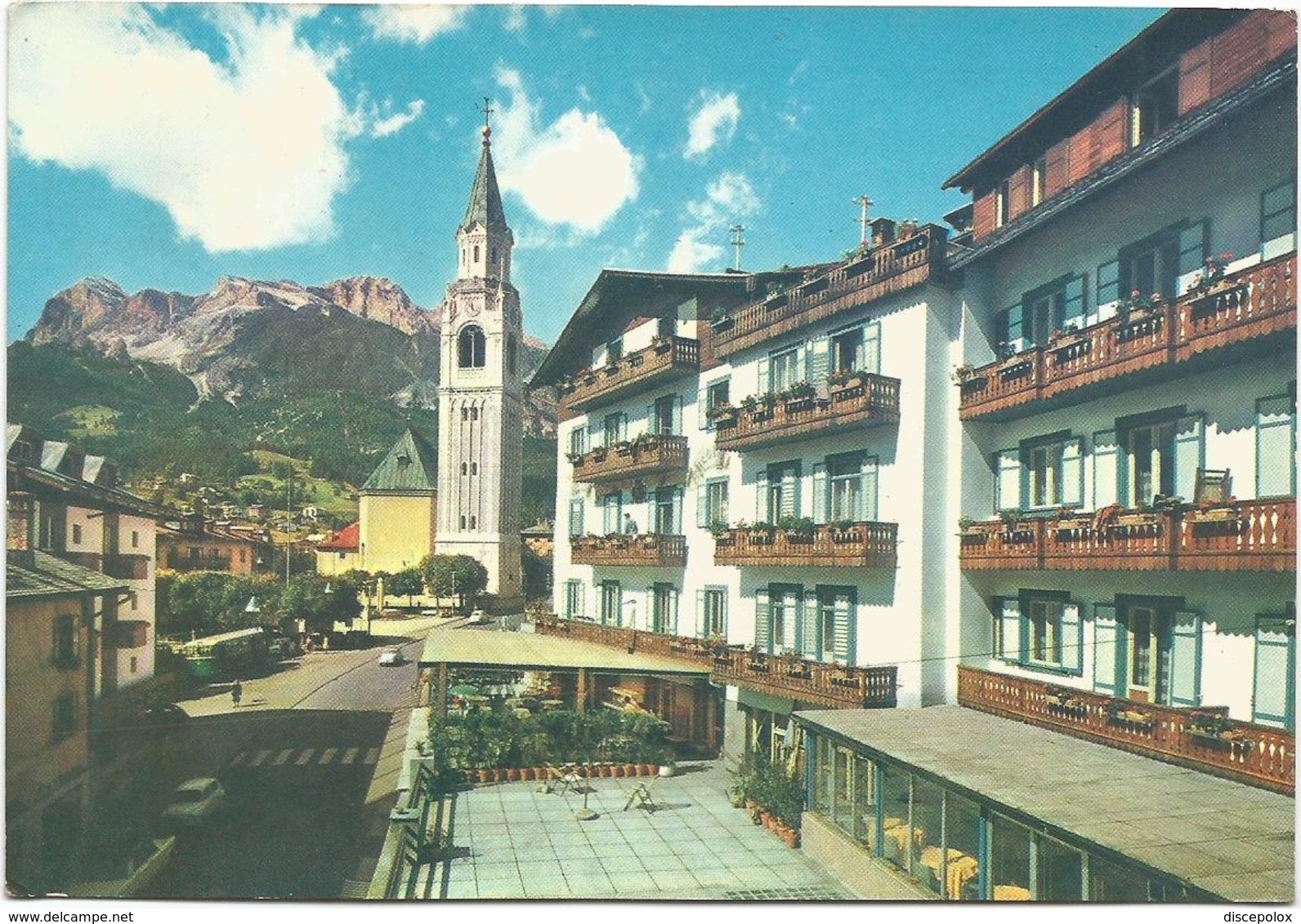 W2107 Cortina D'Ampezzo - Hotel Ancora - Panorama / Viaggiata 1964 - Altri & Non Classificati