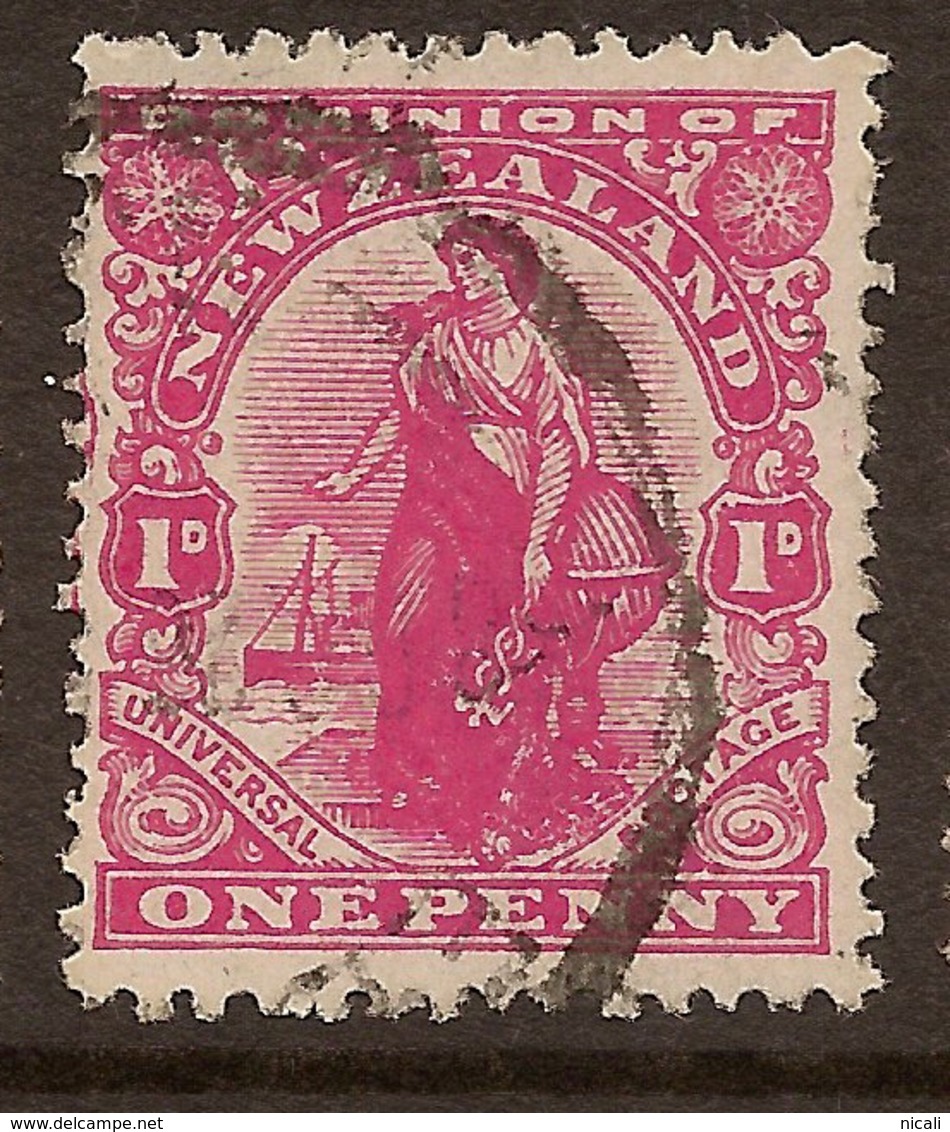 NZ 1909 1d Dominion Wiggins Teape SG 411 U #IP12 - Gebraucht