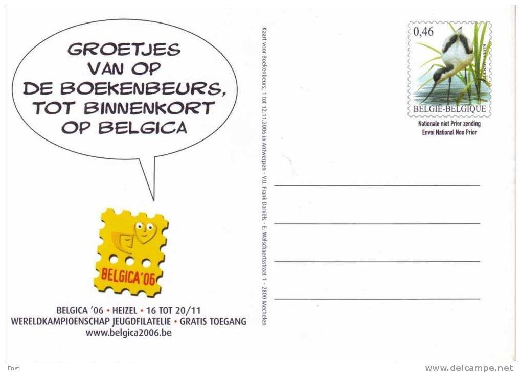 Belgie - Briefkaart - Kluut (Buzin) - Boekenbeurs / Belgica - 1985-.. Vögel (Buzin)