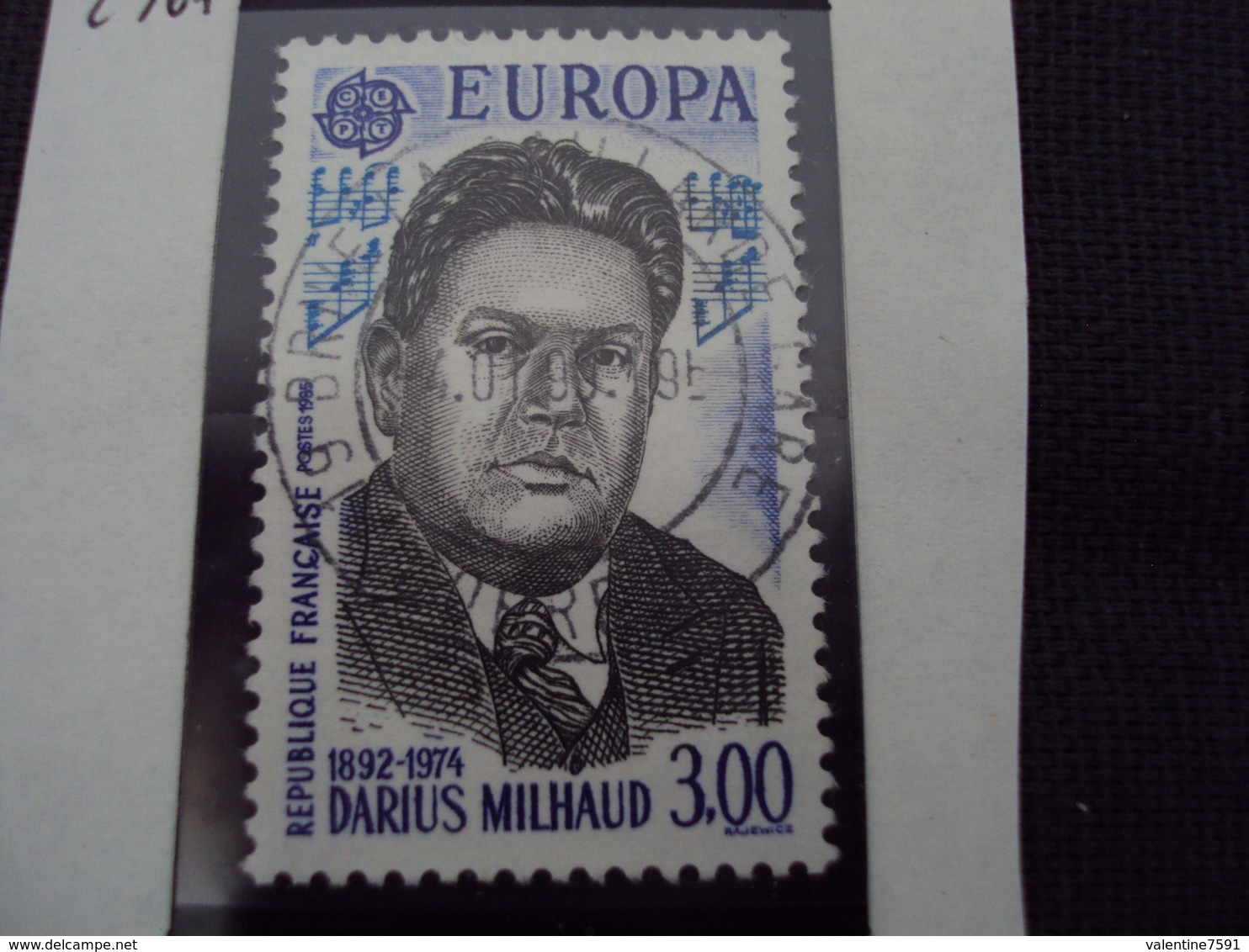 80-89 Timbre Oblitéré N° 2367   " Europa, 1985- 3.00- Darius Milhaud     "    1 Euro - Used Stamps