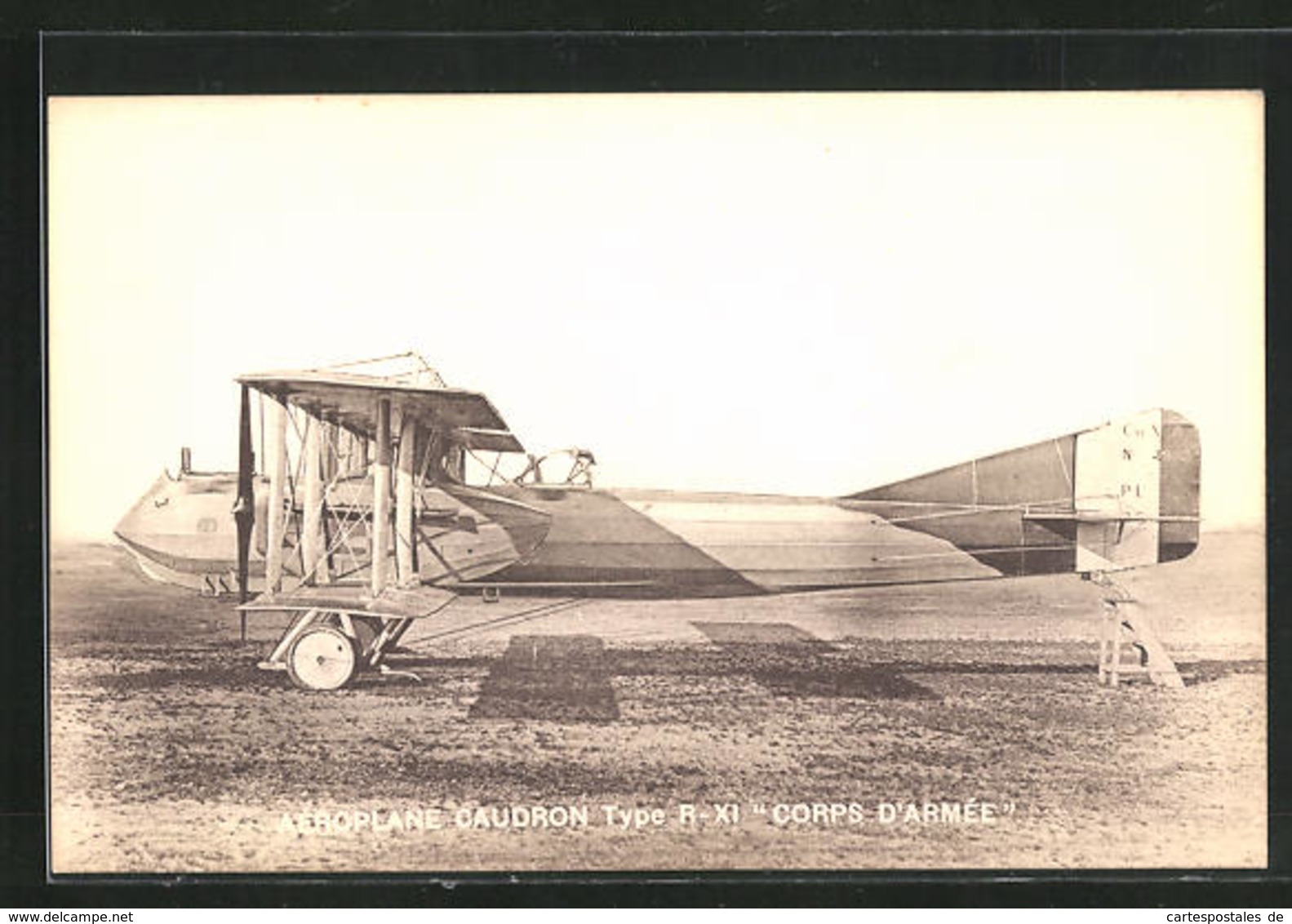 AK Aéroplane Caudron Type R-XI Corps D`Armée - 1914-1918: 1a Guerra