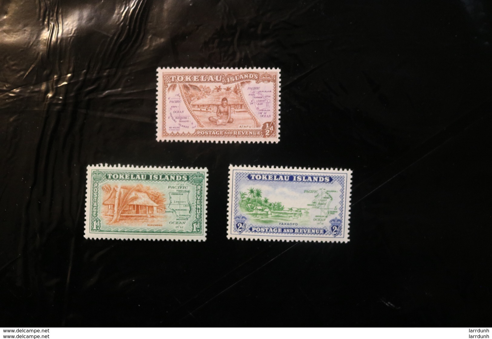 Tokelau 1-3 Views Of The Island MNH 1948 A04s - Tokelau