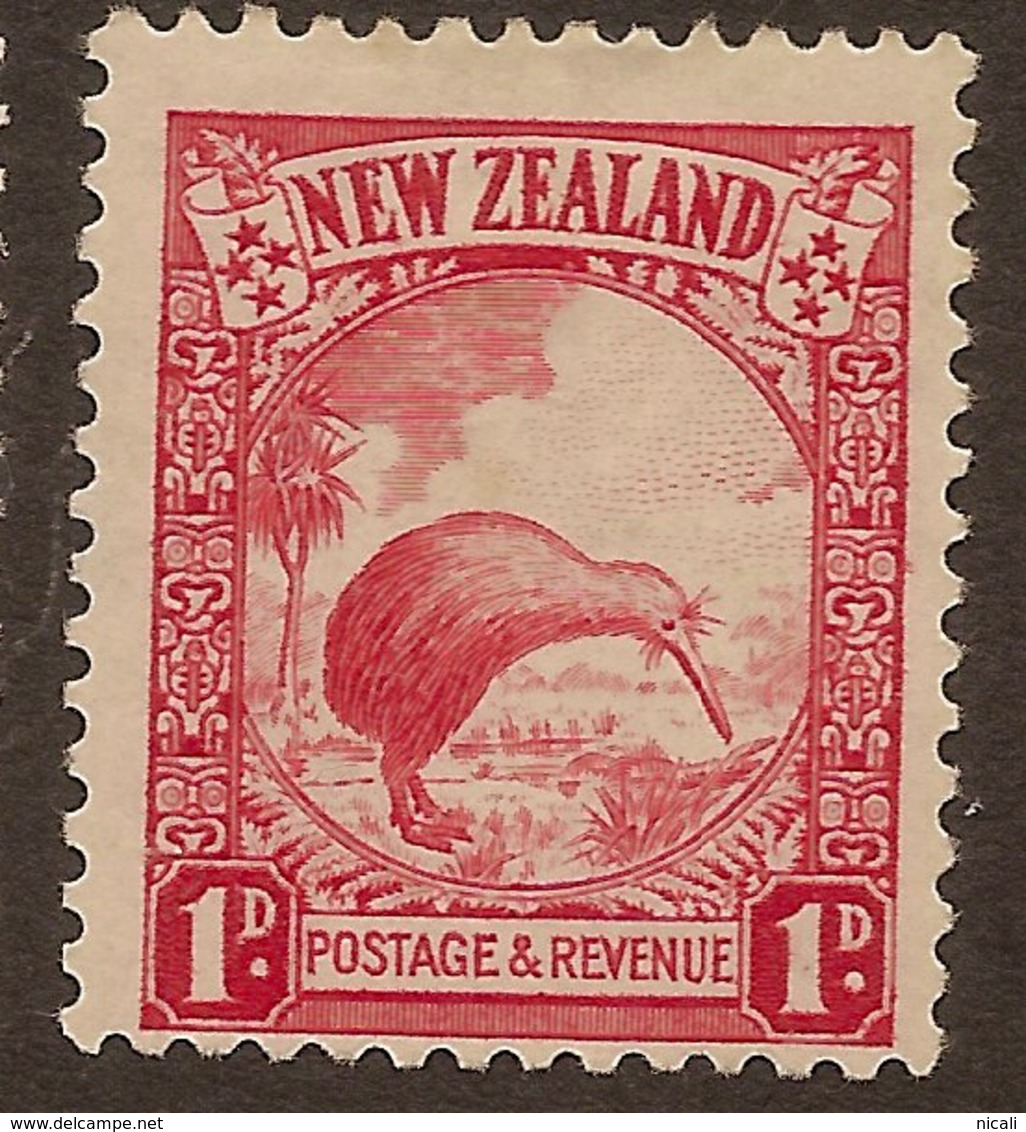 NZ 1935 1d Kiwi Single Wmk SG SG 557 HM #IP35 - Neufs