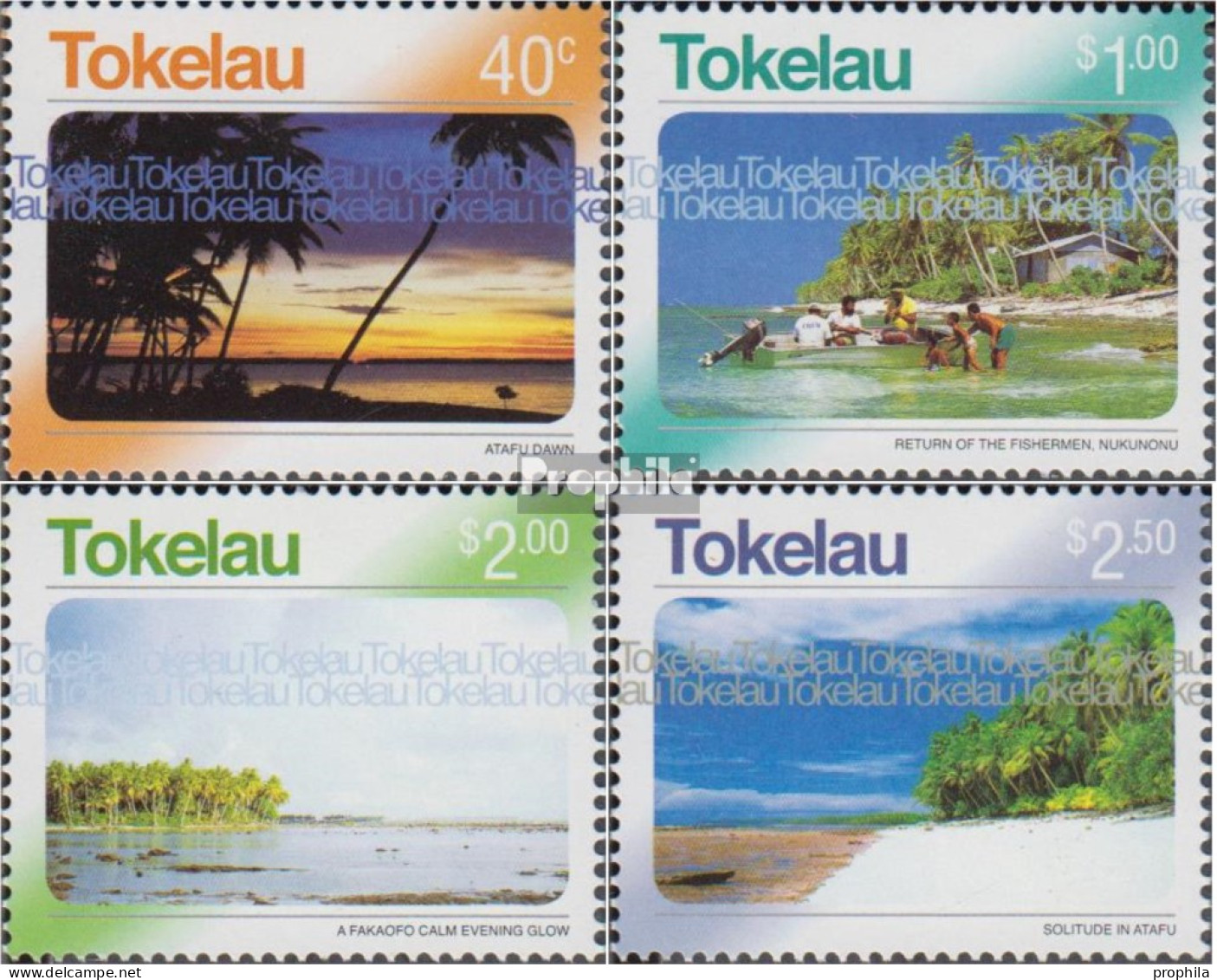 Tokelau 343-346 (kompl.Ausg.) Postfrisch 2004 Ansichten Von Tokelau - Tokelau