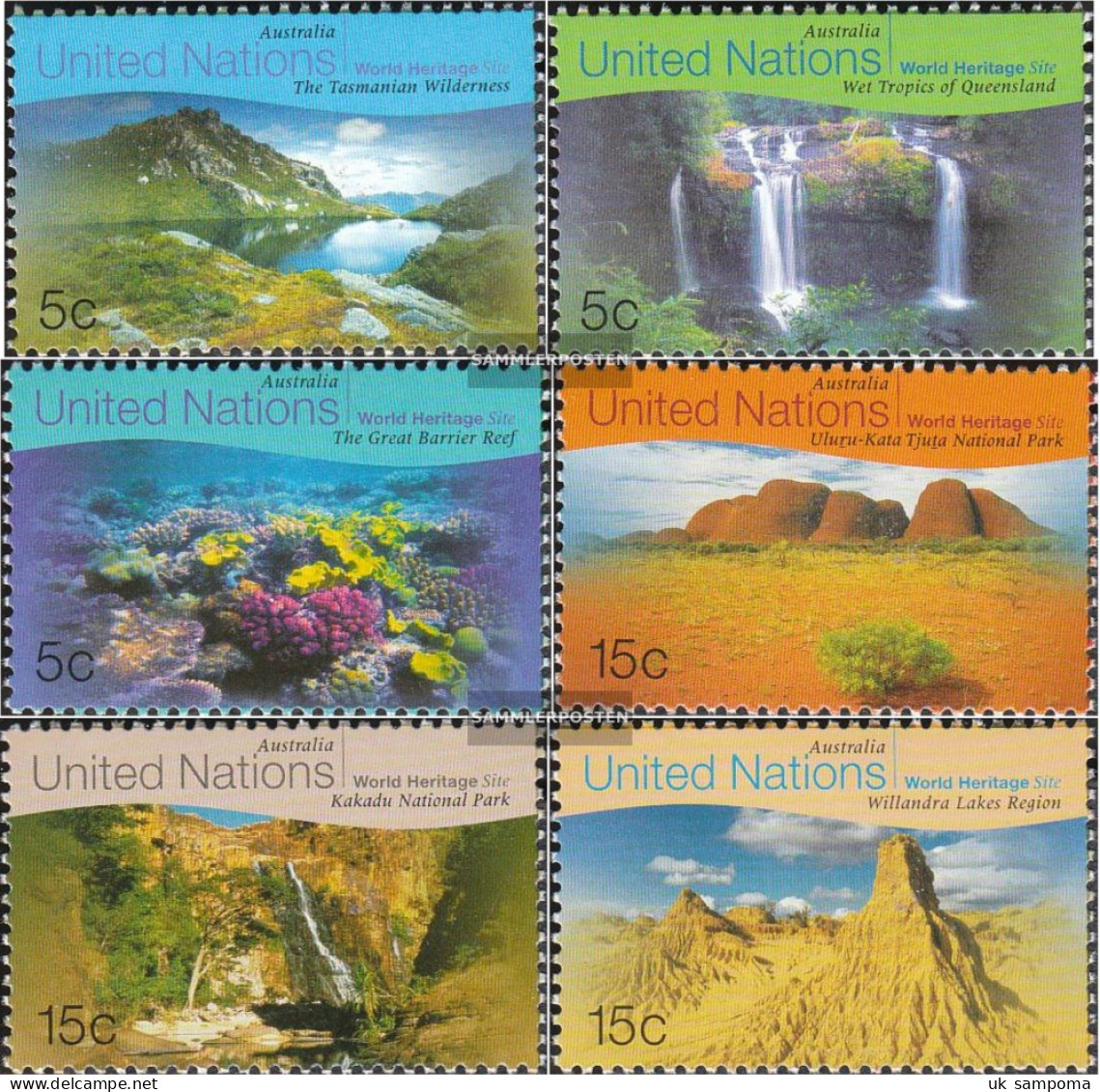 UN - NEW York 809-814 (complete Issue) Unmounted Mint / Never Hinged 1999 Culture- And Natural Heritage - Unused Stamps