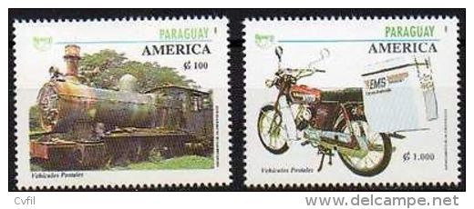 PARAGUAY 1994. América-UPAEP. Locomotive Et Motocyclette (2) - Paraguay