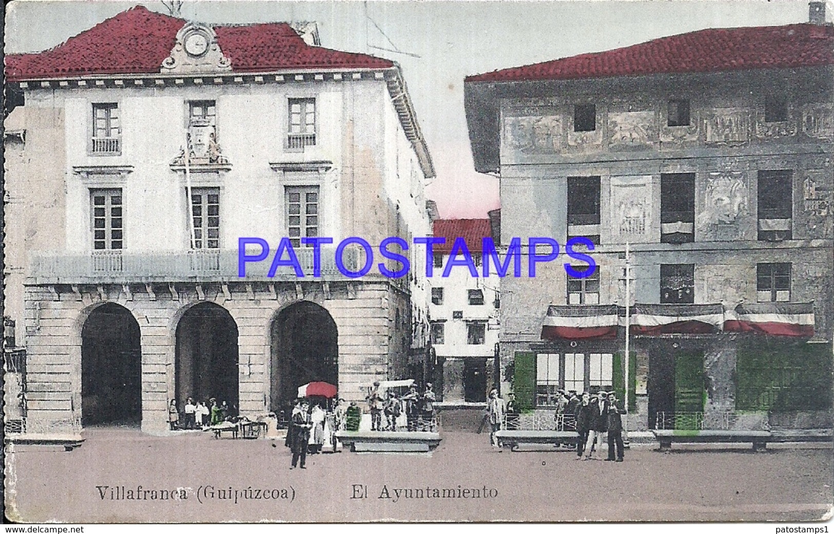 109505 SPAIN ESPAÑA VILLAFRANCA GUIPUZCOA PAIS VASCO EL AYUNTAMIENTO POSTAL POSTCARD - Otros & Sin Clasificación