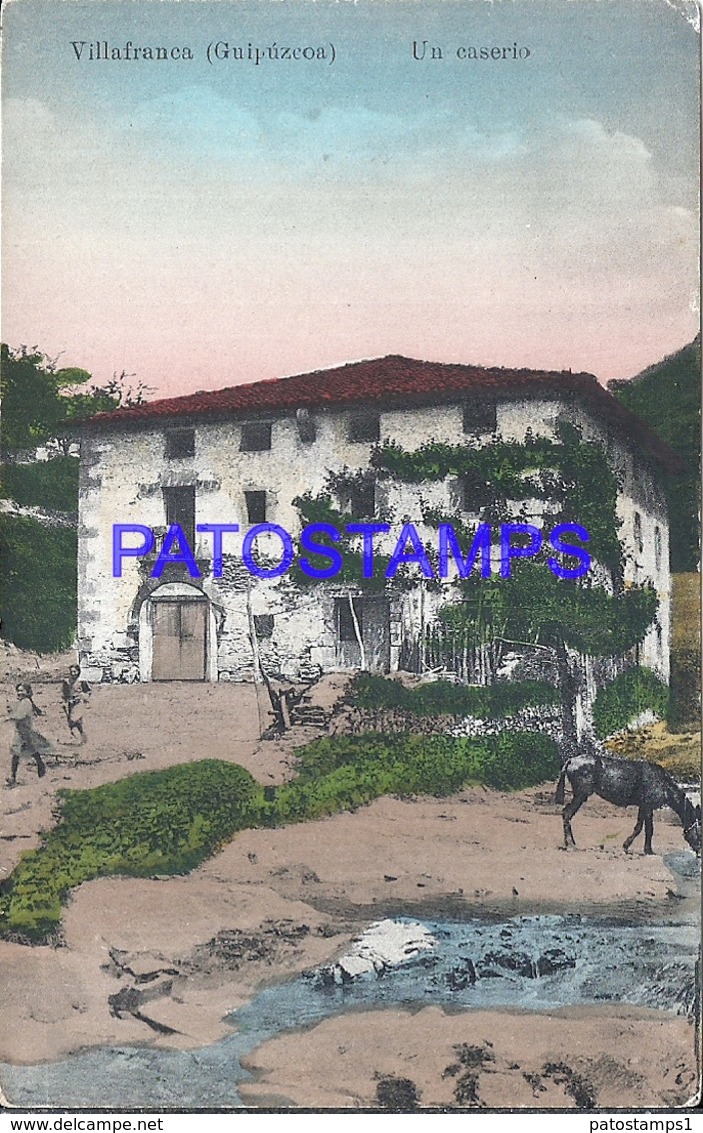 109507 SPAIN ESPAÑA VILLAFRANCA GUIPUZCOA PAIS VASCO UN CASERIO POSTAL POSTCARD - Otros & Sin Clasificación