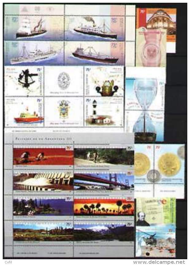 ARGENTINE / ARGENTINA 2004 - ANNEE COMPLETE 60v + 4 BF + 1 Carnet - Neufs