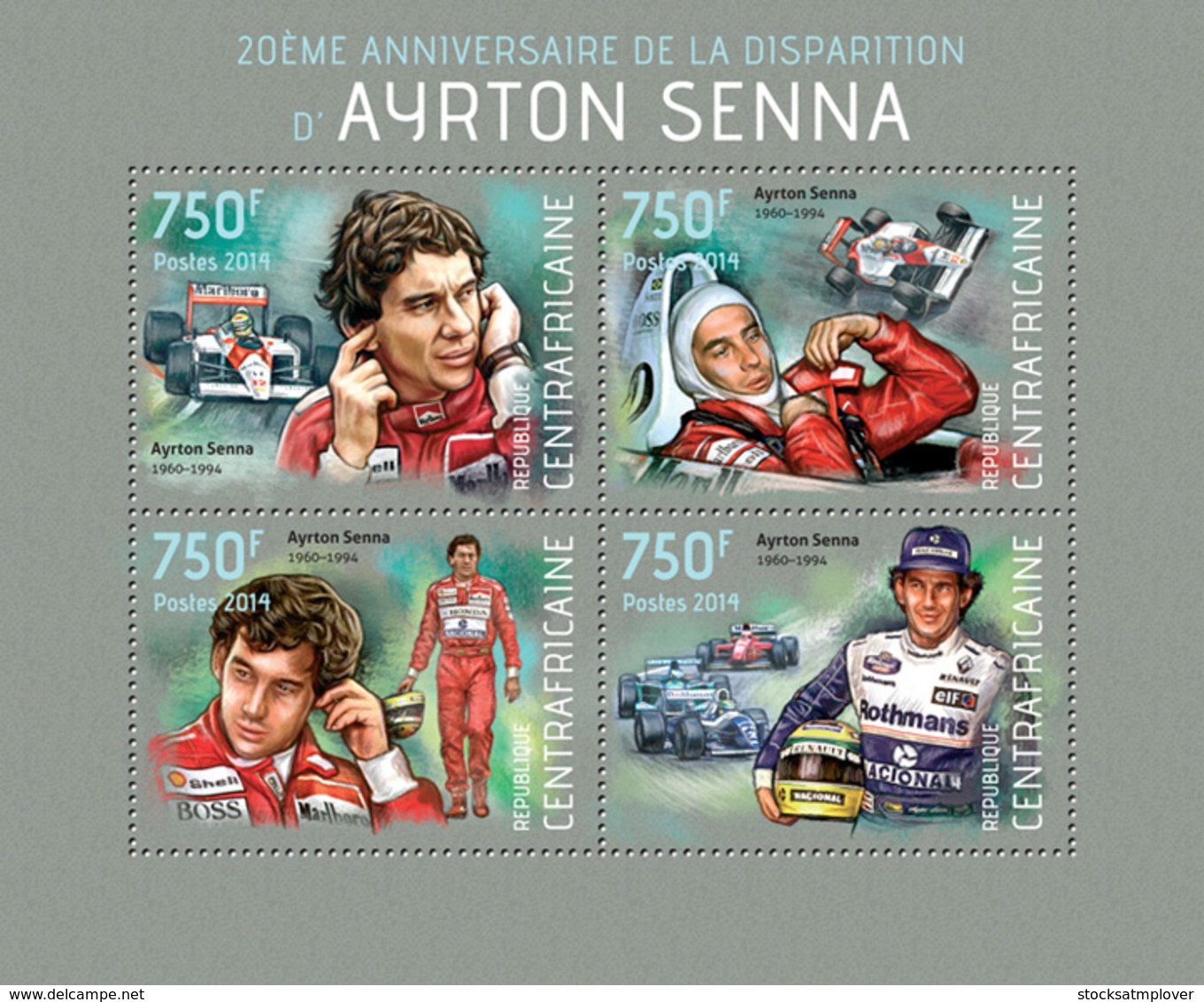 Central Africa 2014  Ayrton Senna  , Brazilian Racing Driver, Formula 1 - Central African Republic