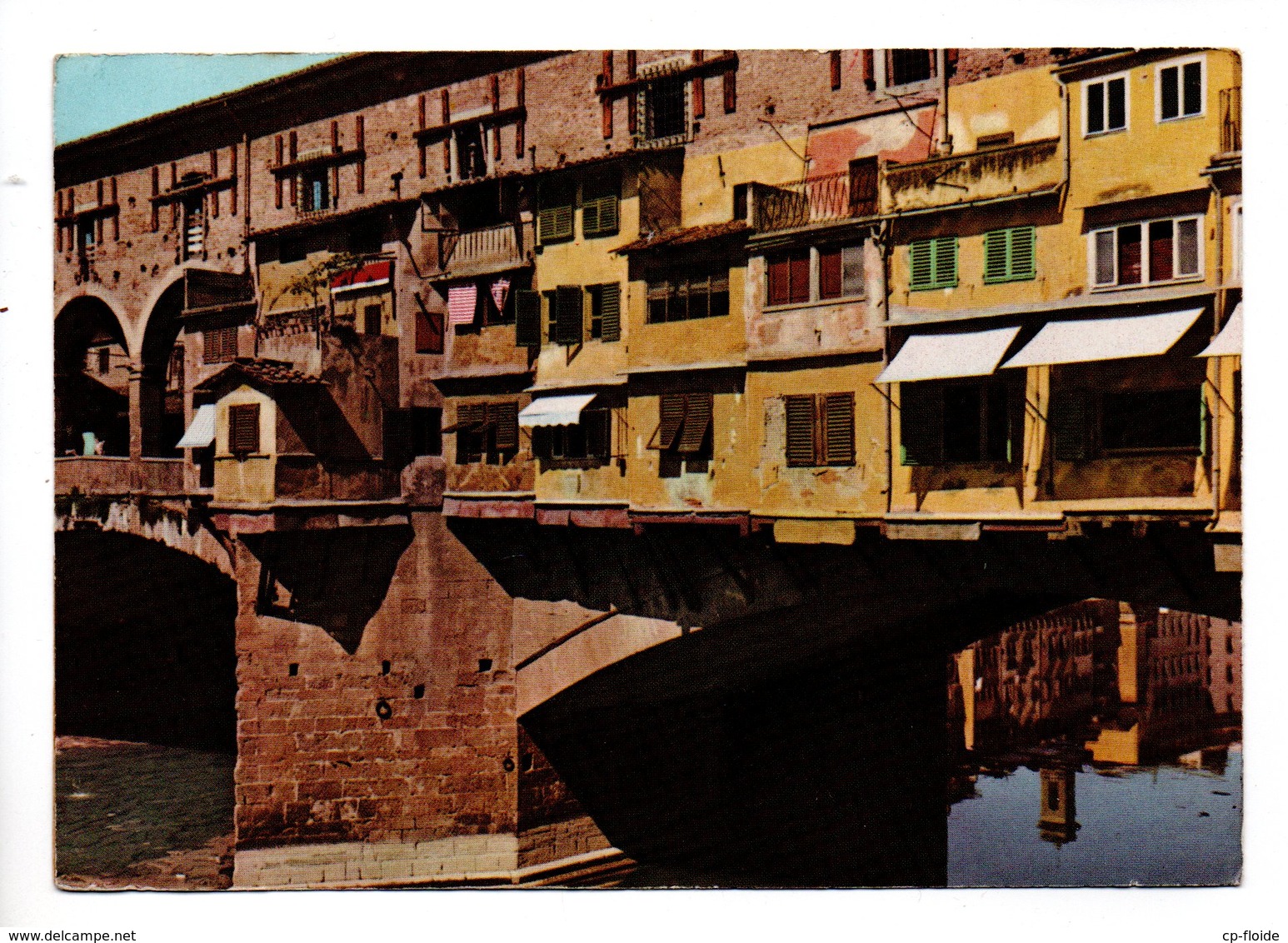 CITTA DEL VATICANO 11/04/1956 . POSTE VATICANE . FIRENZE . PONTE VECCHIO - Réf. N°762T - - Macchine Per Obliterare (EMA)