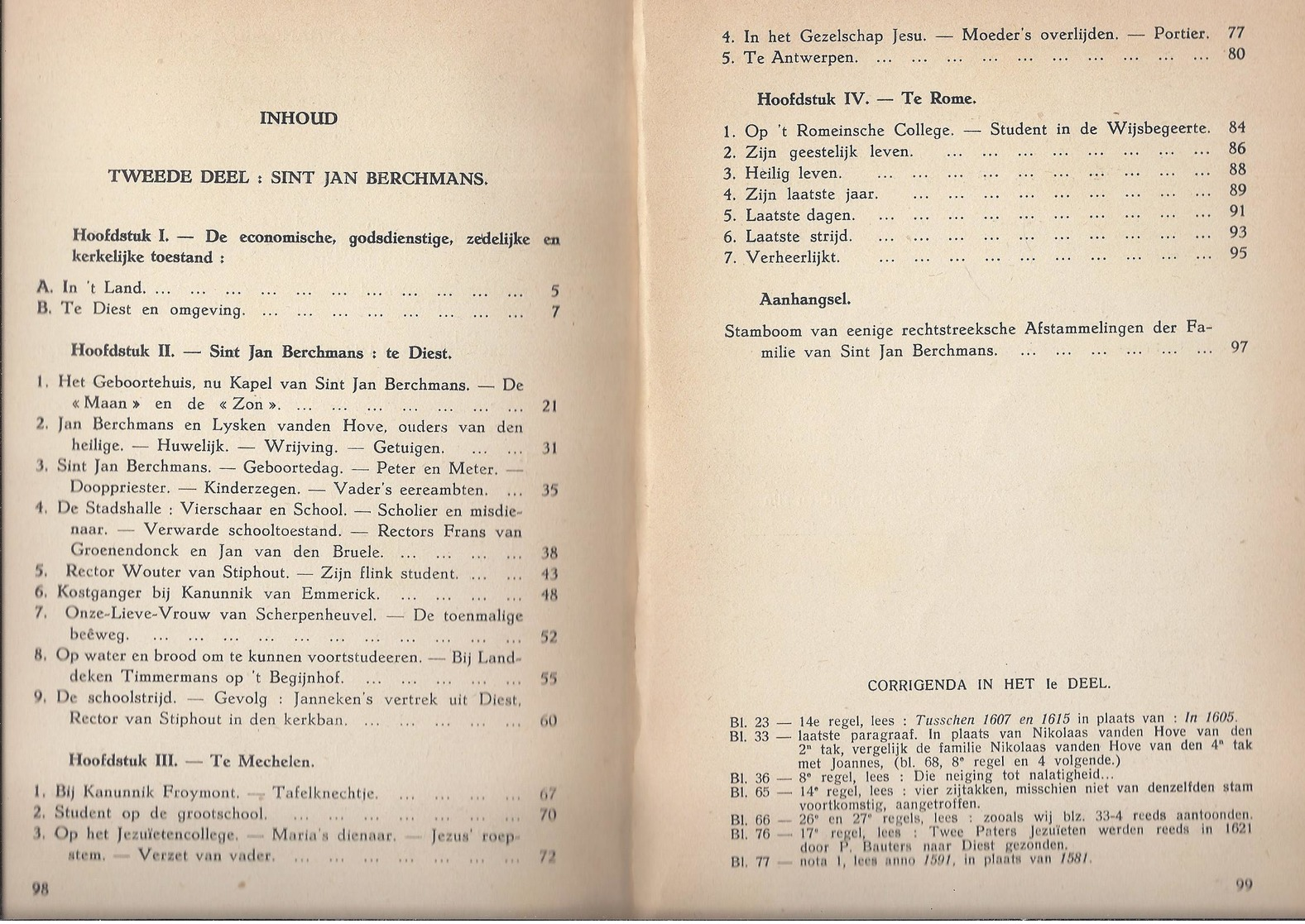 1938 SINT JAN BERCHMANS EN VOOROUDERS A. DE LAET PASTOOR KAGGEVINNE DIEST TWEEDE DEEL ZIE OOK SCAN VAN DE AFBEELDINGEN - Anciens