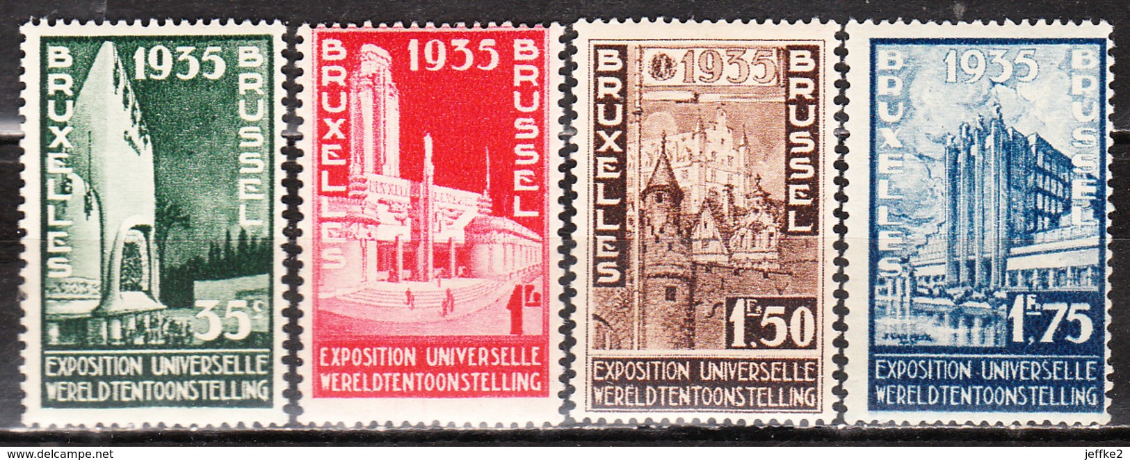 386/89**  Exposition Universelle De Bruxelles - Série Complète - MNH** - COB 70 - Vendu à 13% Du COB!!!! - Unused Stamps