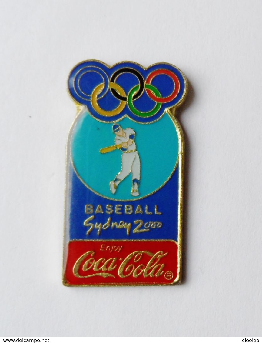 Pin's JO Base Ball Sydney 2000  COCA COLA JEUX OLYMPIQUES - Jeux Olympiques