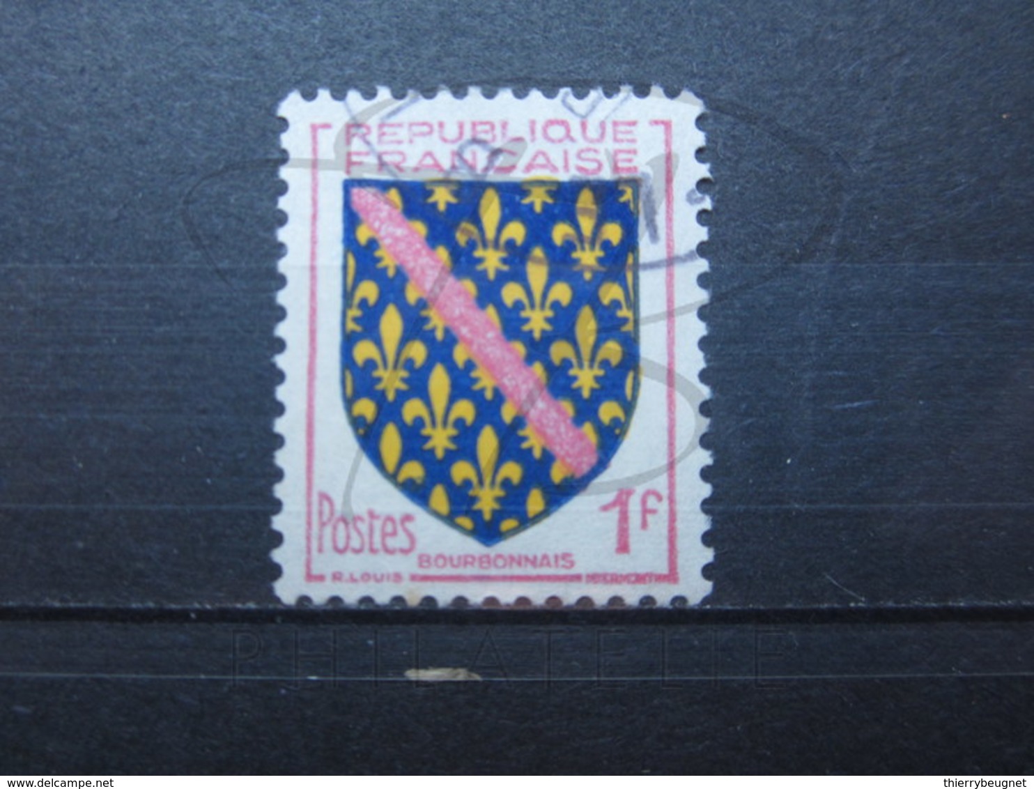 VEND BEAU TIMBRE DE FRANCE N° 1002 , ROSE - BLEU - JAUNE !!! - Used Stamps