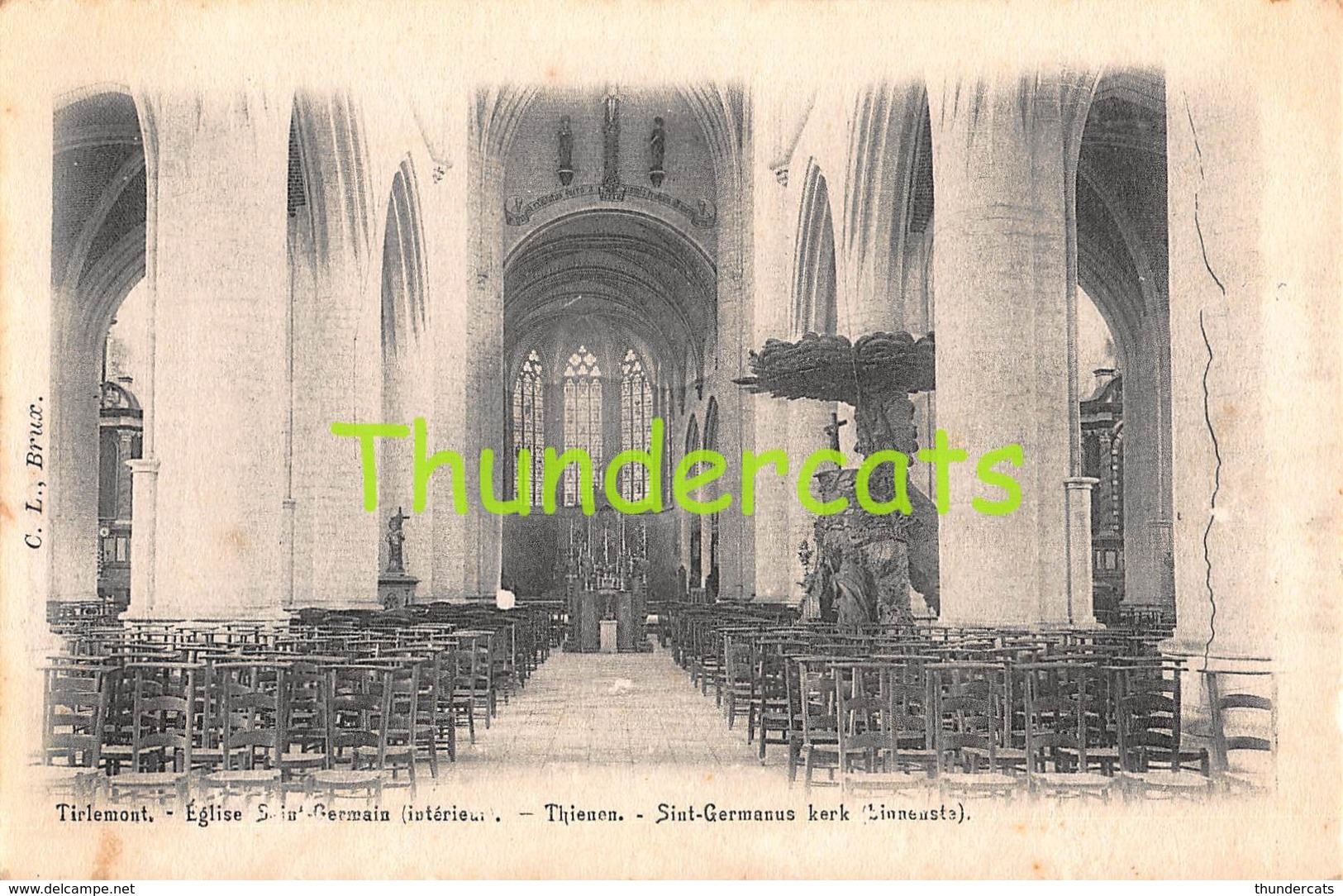 CPA TIENEN TIRLEMONT EGLISE SAINT GERMAIN INTERIEUR THIENEN SINT GERMANUS KERK - Tienen