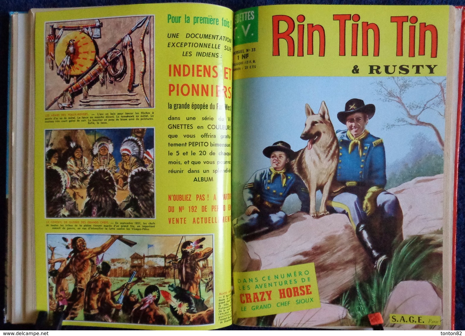 Rin Tin Tin & Rusty - Album N° 8 - ( 30, 31, 33 ) - Sagedition - ( 1962 ) . - Rintintin