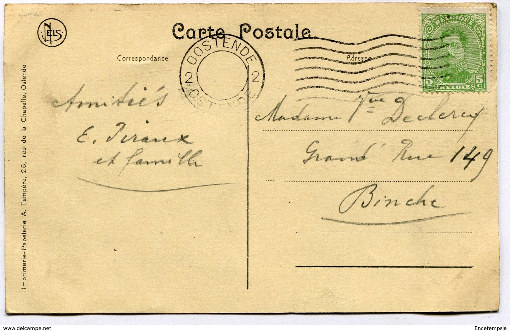 CPA - Carte Postale - Belgique - Ostende - Les Dunes - Coup D'oeil Sur La Mer (M7949) - Oostende