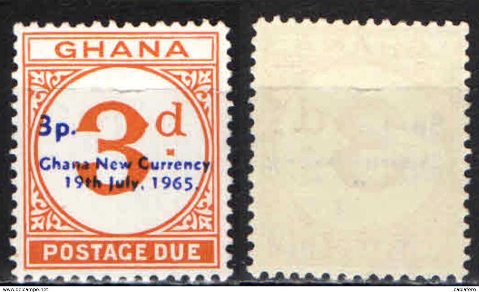 GHANA - 1965 - CIFRA CON SOVRASTAMPA - MNH - Ghana (1957-...)