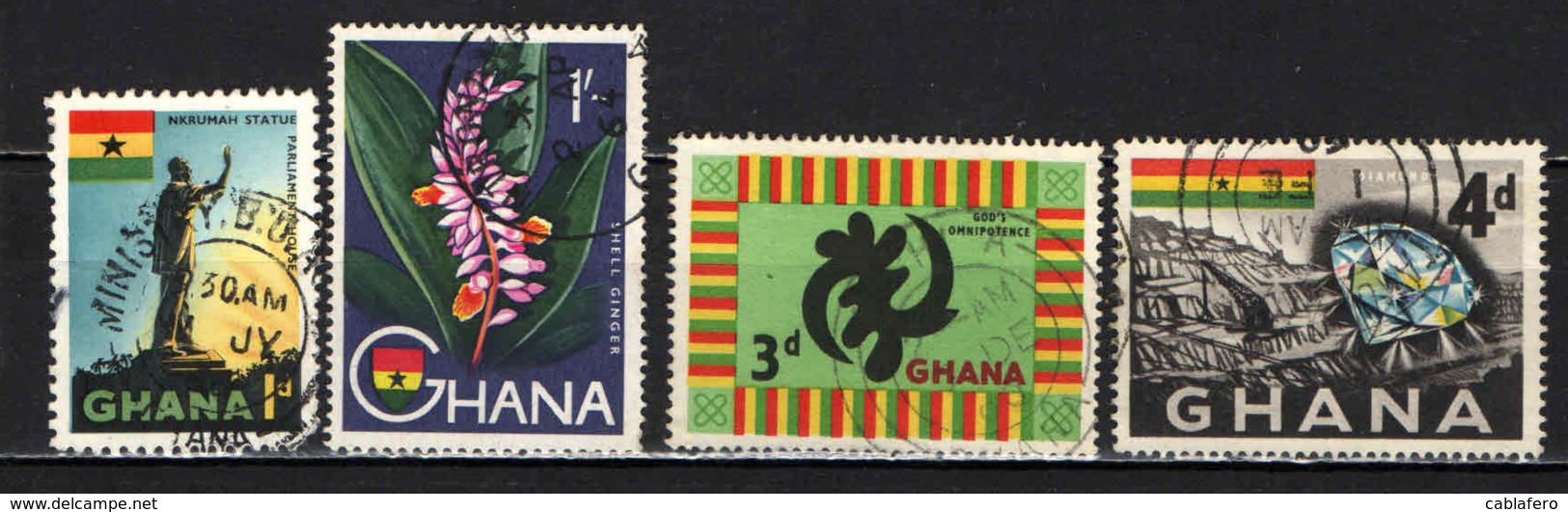 GHANA - 1959 - IMMAGINI DEL GHANA - USATI - Ghana (1957-...)