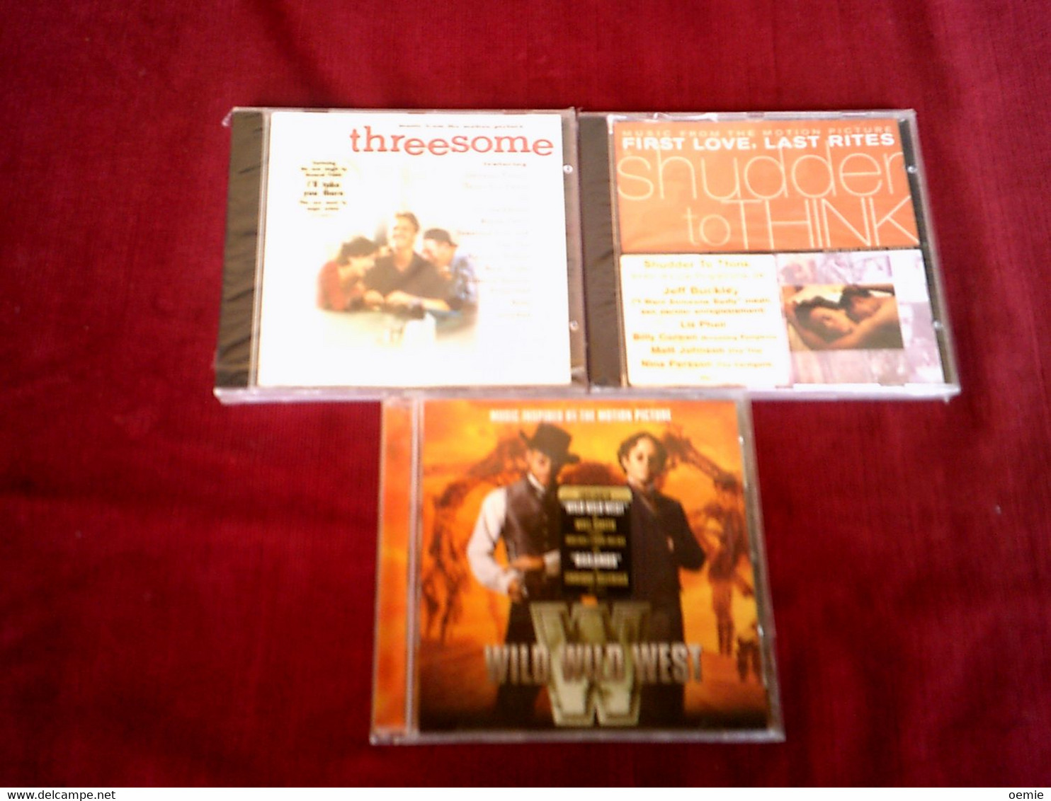 COLLECTION DE 3 ALBUMS DE MUSIQUE DE FILM °  WILD WILD WESST + SHUDDER TO THINK + THREESOME - Filmmusik