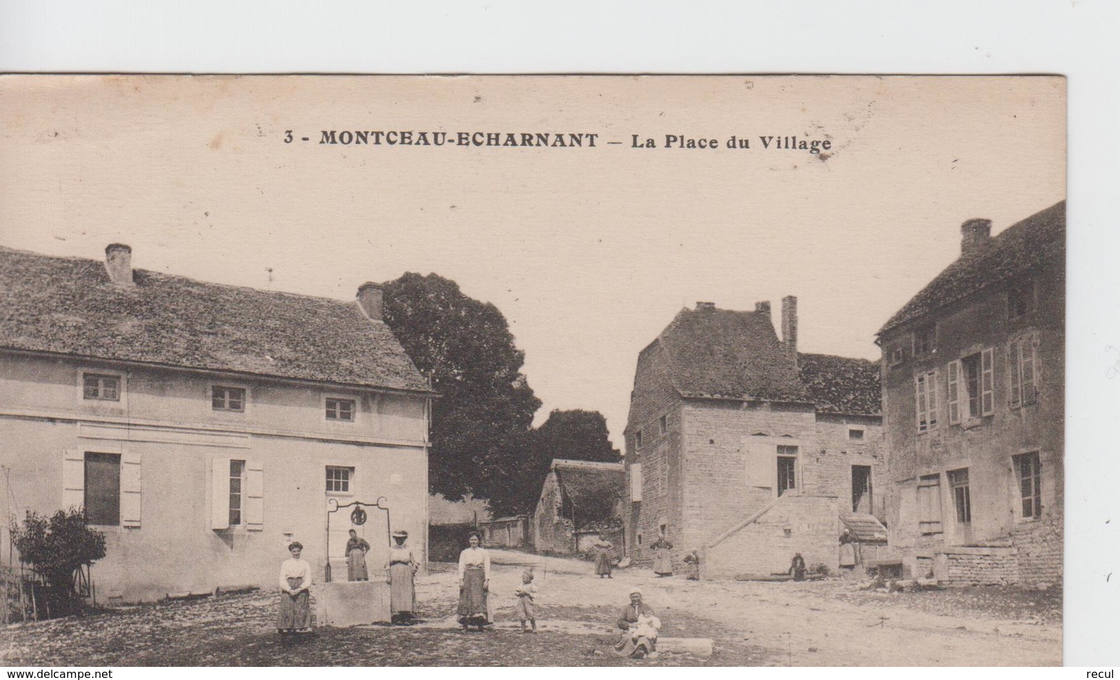 COTE D'OR - 3 - MONTCEAU ECHARNANT - La Place Du Village - Other & Unclassified