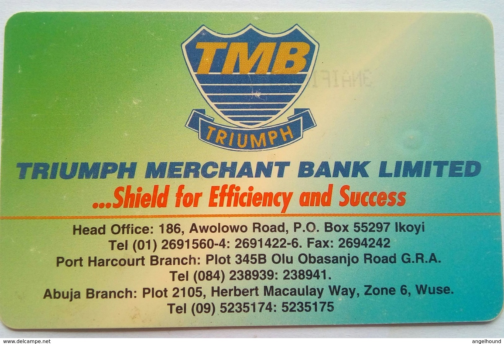 3NAIF 80 Units Triumph Merchant Bank - Nigeria