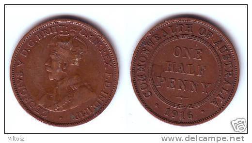 Australia 1/2 Penny 1916 - ½ Penny