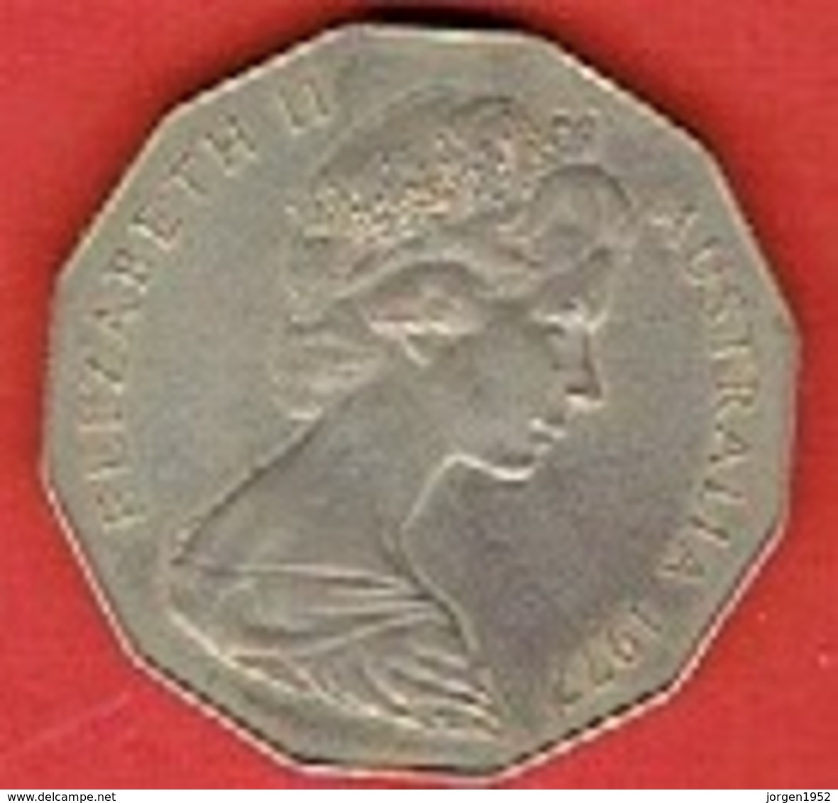 AUSTRALIA  # 50 Cents - Elizabeth II Silver Jubilee  FROM 1977 - 50 Cents