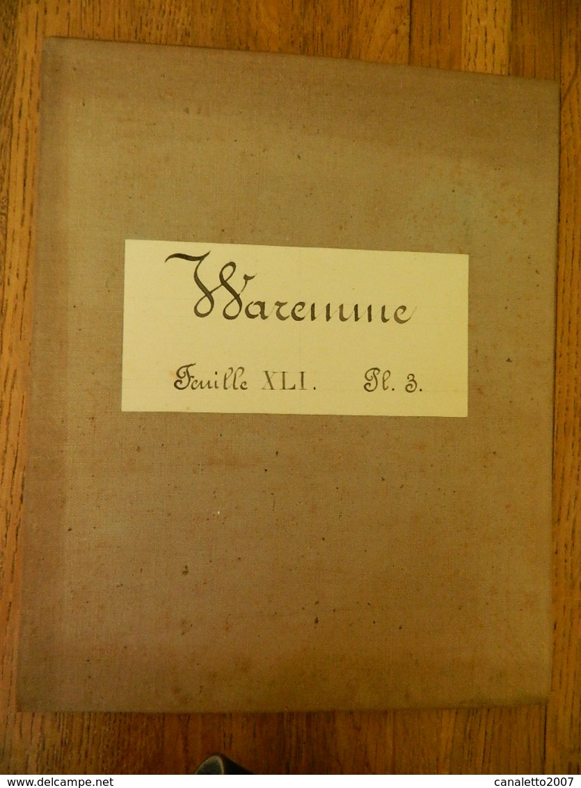 WAREMME+ MILITARIA:TRES RARE CARTE MILITAIRE DE WAREMME  ET ENVIRONS 1860-1870 - Documents